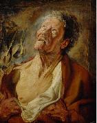 Jacob Jordaens Portrait of Abraham Grapheus as Job oil painting artist